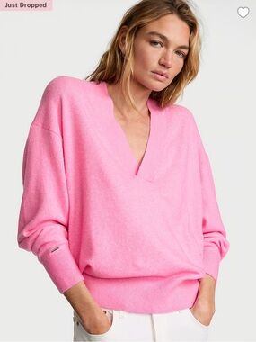 Victoria's Secret Bubblegum Pink V-Neck Pullover